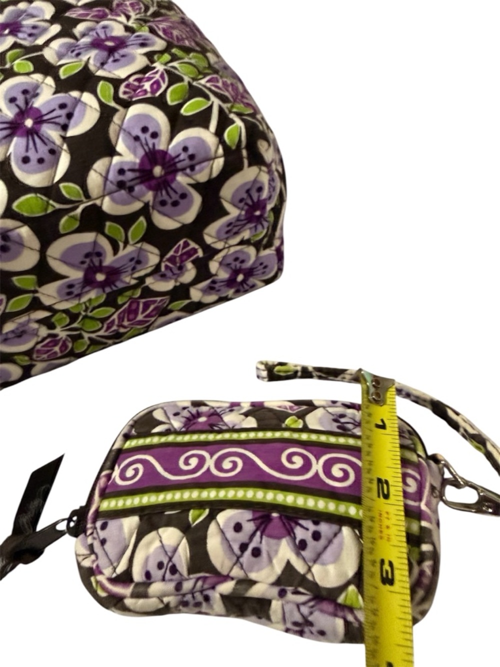 Vera Bradley Plum Floral Tote + Matching Wristlet Set | Retired Print - Picture 13 of 13